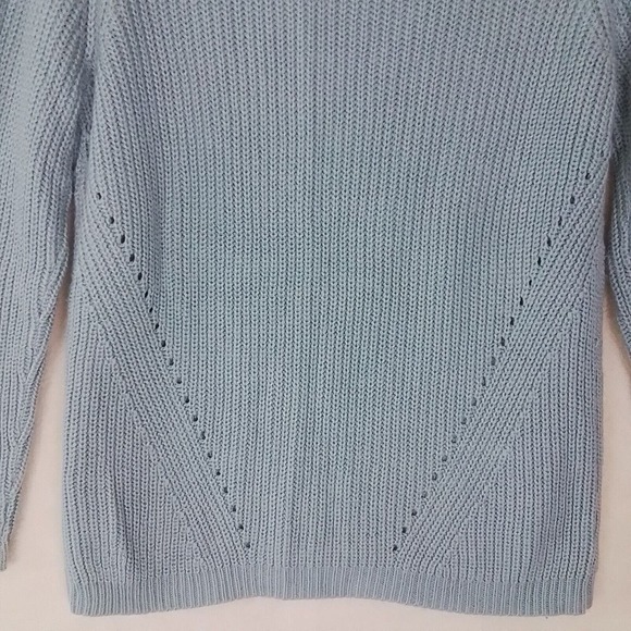 Forever 21 V-Neck Chunky Knit Sweater Size Medium in‎ Soft Green - Picture 7 of 10